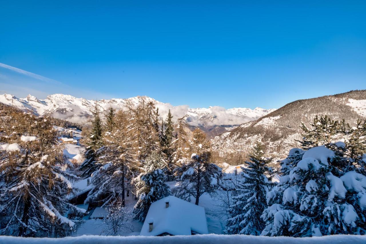 Appartement O Bouleau La Tzoumaz Bagian luar foto