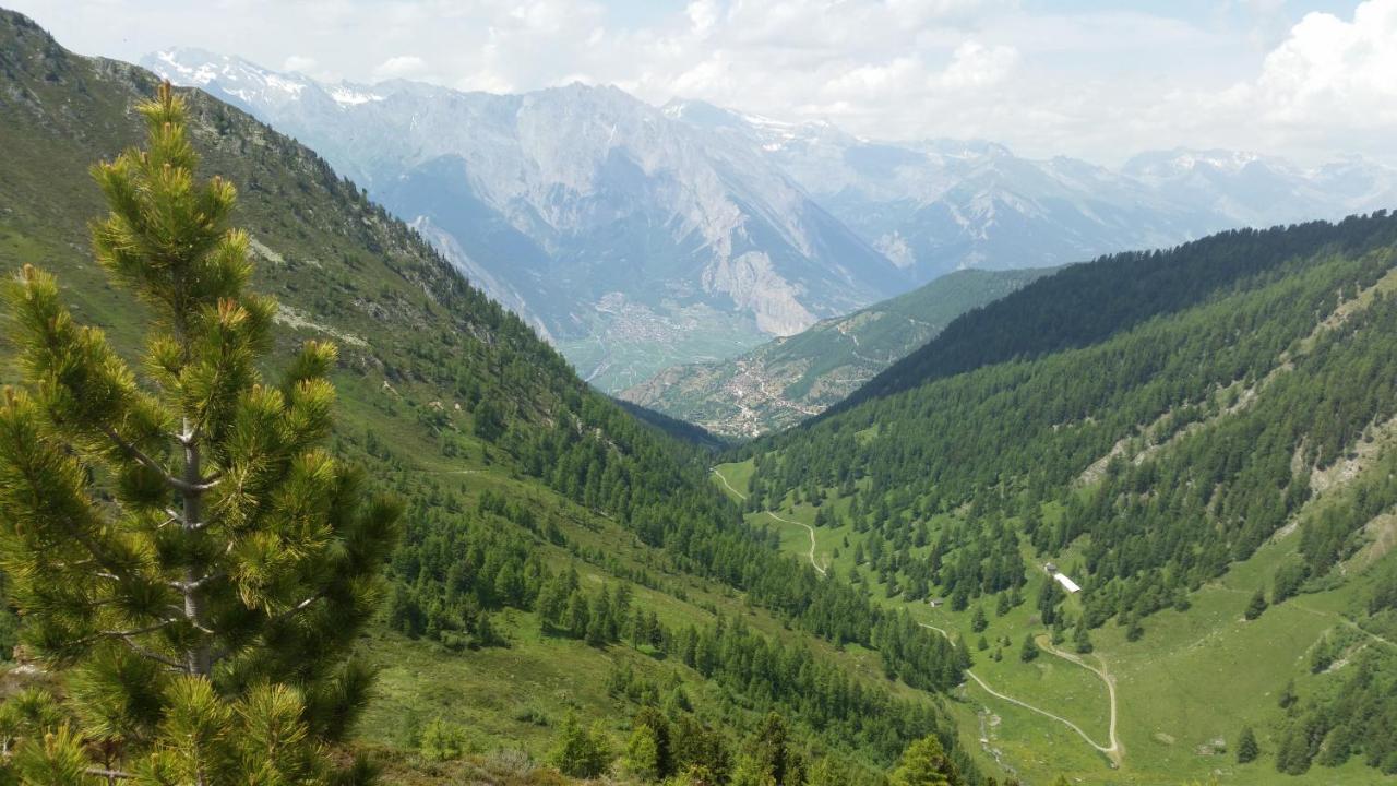 Appartement O Bouleau La Tzoumaz Bagian luar foto