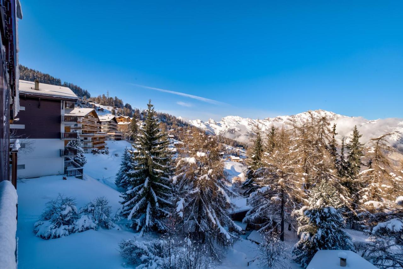 Appartement O Bouleau La Tzoumaz Bagian luar foto